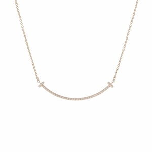 TIFFANY Smile Necklace Diamond Yellow Gold